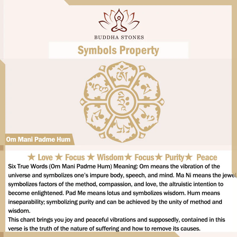 Buddha Stones Tybet Om Mani Padme Hum Naszyjnik Ochronny Wisiorek - Image 8