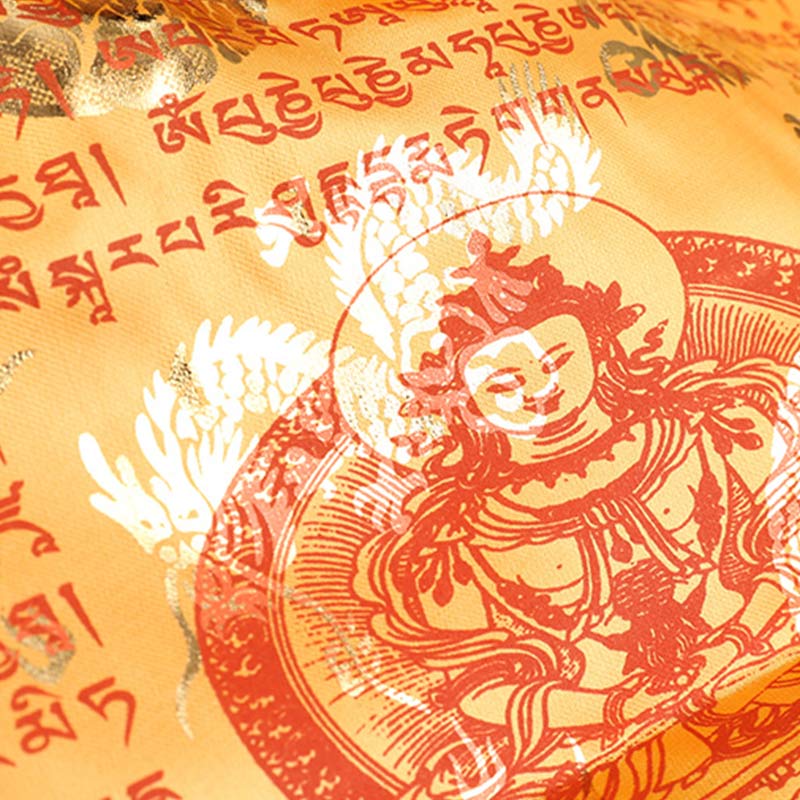 Buddha Stones Tybetańska 5-kolorowa Sutra Błogosławieństwa Długowieczności Wiatru Konia, 20 szt., dekoracja modlitewna na zewnątrz - Image 11