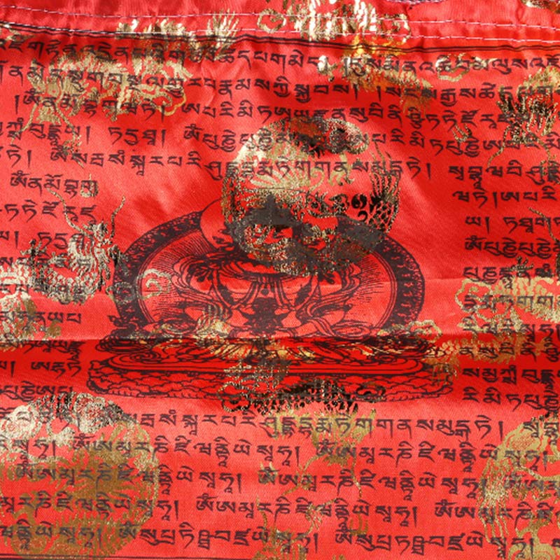 Buddha Stones Tybetańska 5-kolorowa Sutra Błogosławieństwa Długowieczności Wiatru Konia, 20 szt., dekoracja modlitewna na zewnątrz - Image 8