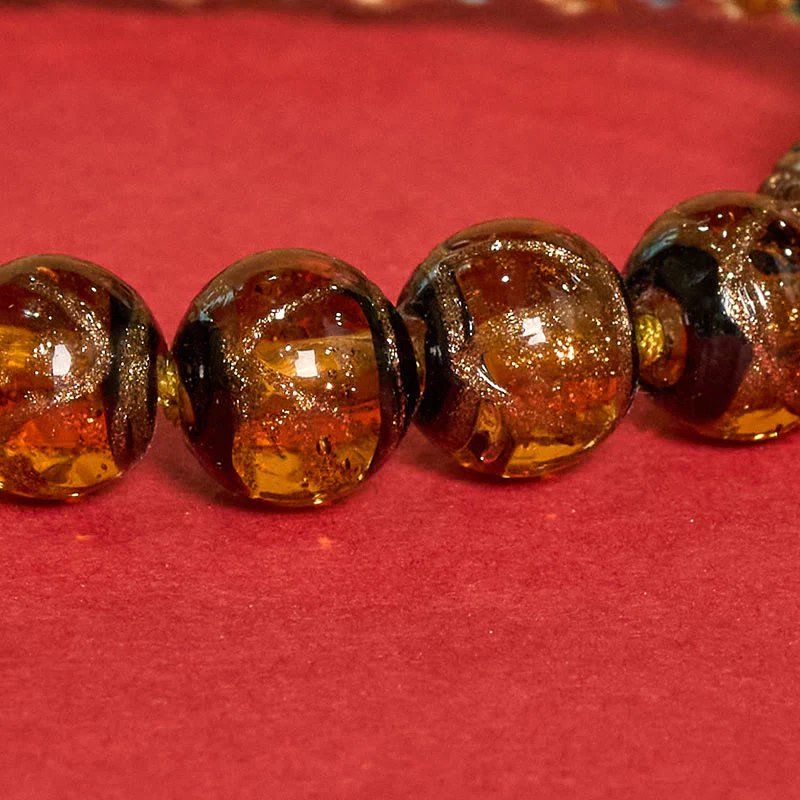 Buddha Stones Tybetańska bransoletka z koralików szklanych Liuli z motywem pięciu kierunków, z motywem oka Buddy i błogosławieństwa bogów bogactwa - Image 19