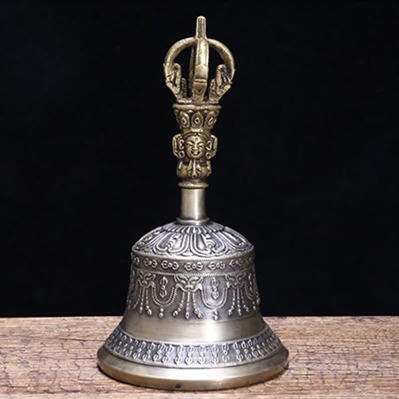 Buddha Stones Tybetański Dzwon Medytacyjny i Wadżra Dorje Miedziany Zestaw Dekoracji Oświecenia - Image 10