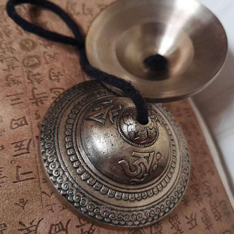 Buddha Stones Tybetański Dzwon Tingsha Pomyślna Chmura Sześć Prawdziwych Słów Miedziana Dekoracja Bogactwa - Image 10