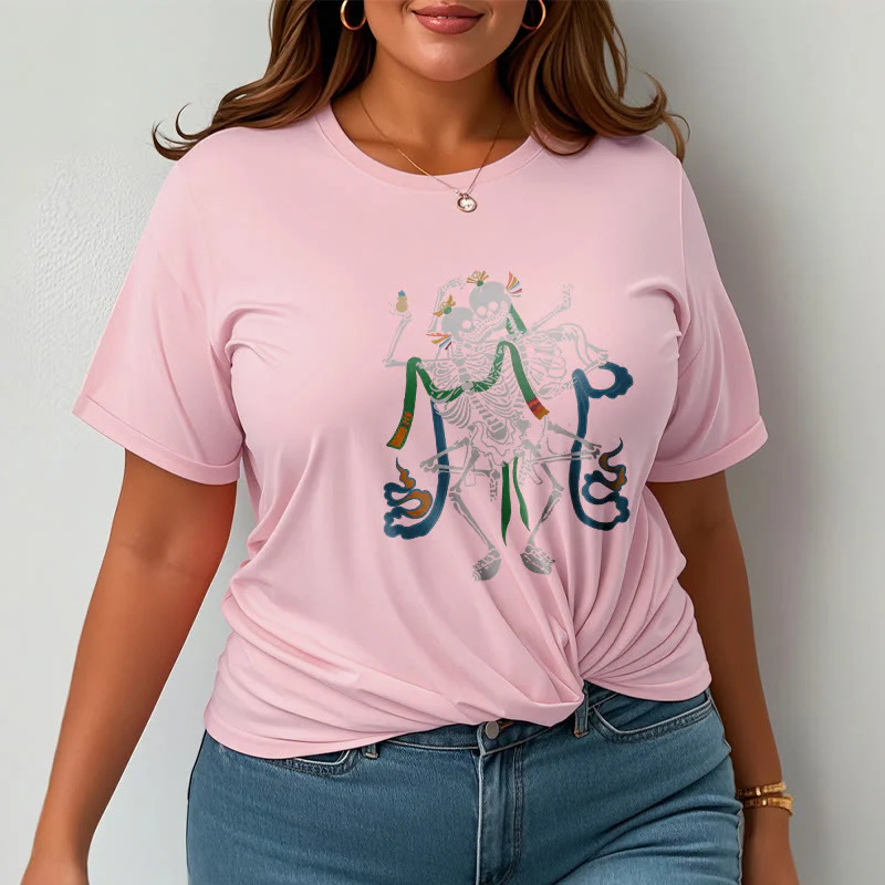 Buddha Stones Tybetański Pan Lasu Zwłok Wzór T-shirt - Image 15