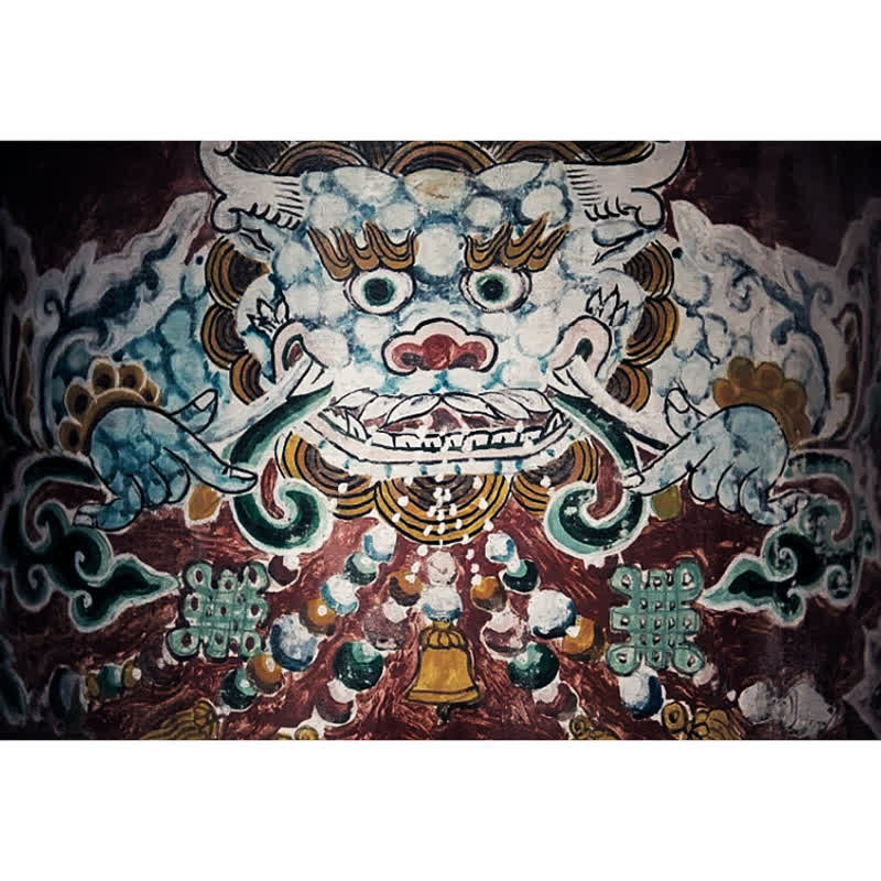 Buddha Stones Tybetański Wielbłąd Kości Czaszka Władca Trupów Las Ochrona Naszyjnik Wisiorek - Image 11