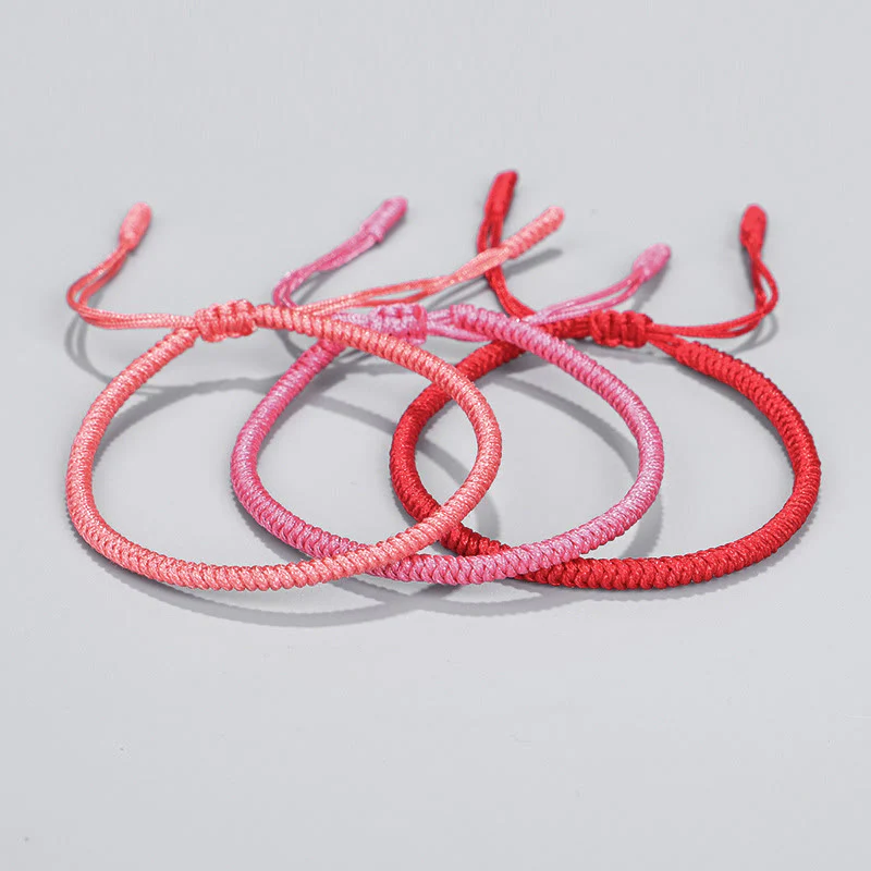 Buddha Stones Tybetańskie 3 sztuki King Kong Knot Protection Braided Bracelet - Image 11