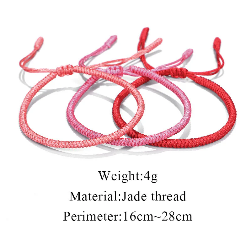 Buddha Stones Tybetańskie 3 sztuki King Kong Knot Protection Braided Bracelet - Image 14