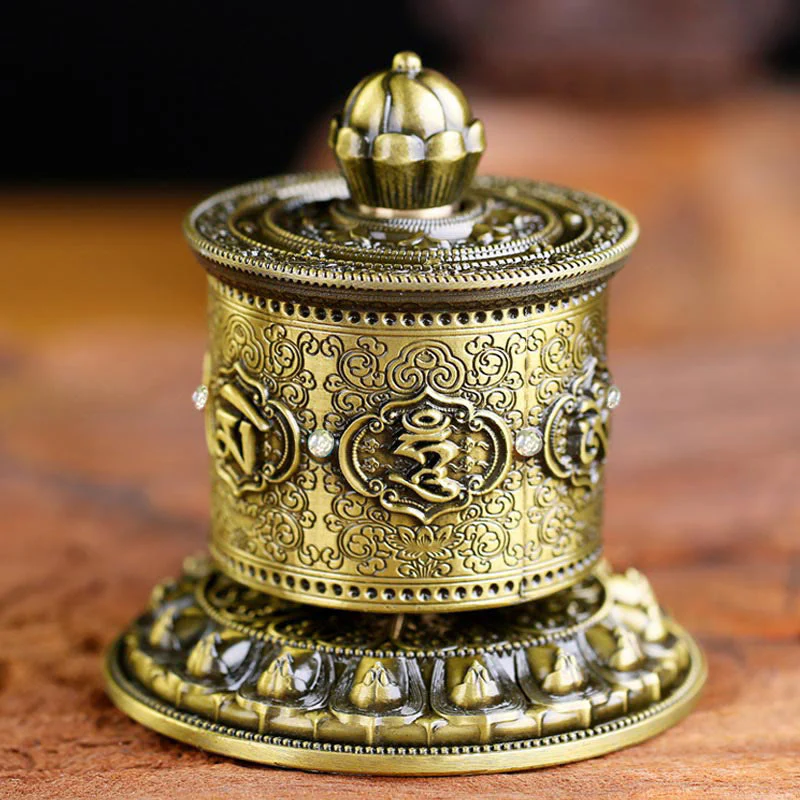 Buddha Stones Tybetańskie Błogosławieństwo Koło Modlitewne Dekoracja Samochodowa