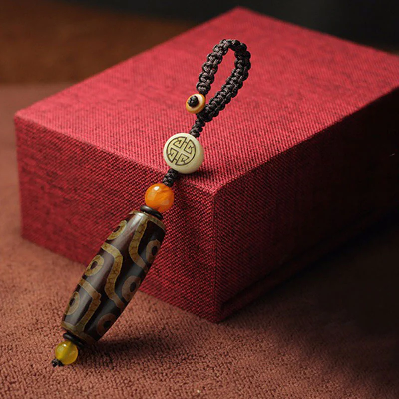 Buddha Stones Tybetańskie Dziewięciooczne Koraliki Dzi Bogactwo Dekoracja - Image 4