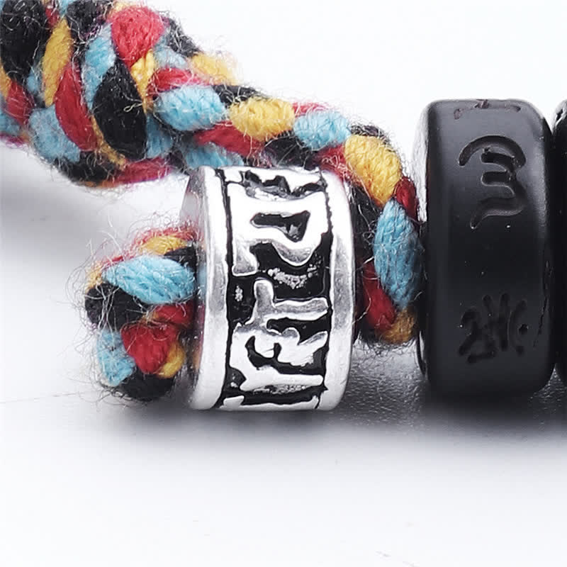Buddha Stones Tybetańskie Koraliki Z Skorupki Kokosa Grawerowane Om Mani Padme Hum Mantra Bransoletka Szczęścia - Image 8