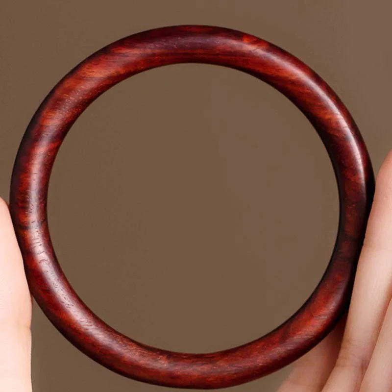 Buddha Stones Tybetańskie Małe Liście Czerwone Drzewo Sandałowe Hebanowo-Zielone Drzewo Sandałowe Bransoletka Ochronna Bangle - Image 4