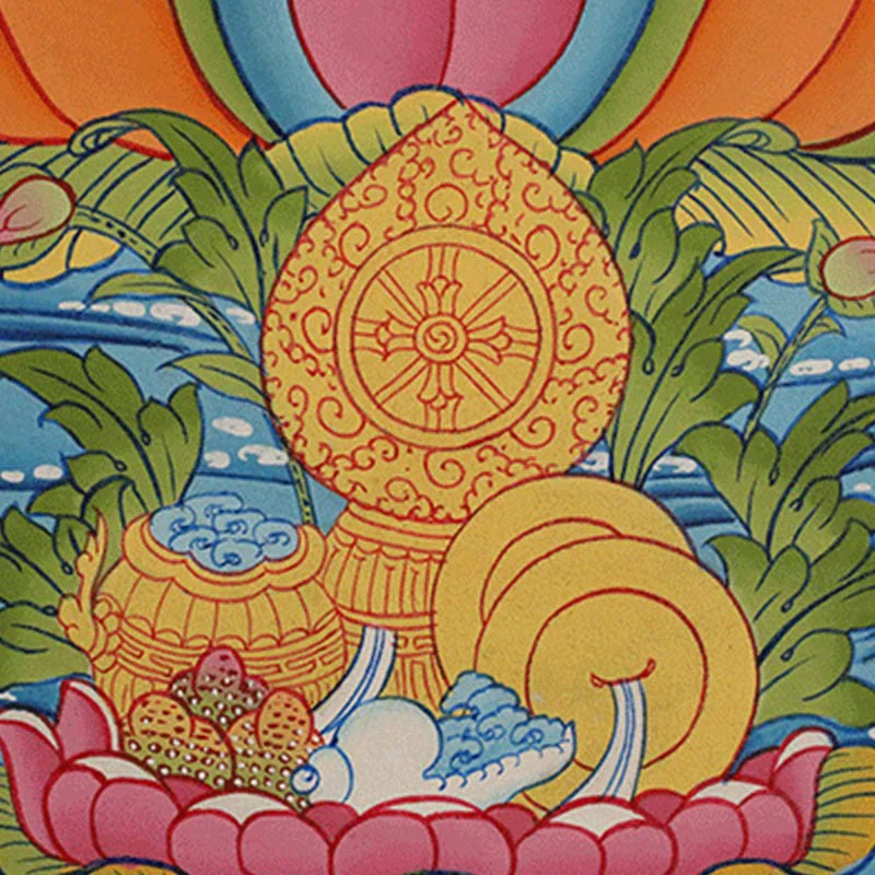 Buddha Stones Tybetańskie Malowanie Thangka Żółty Bóg Bogactwa Zielona Tara Awalokiteśwara Ręcznie Robiona Dekoracja Pudełko Niespodzianek (Losowy Styl) - Image 23