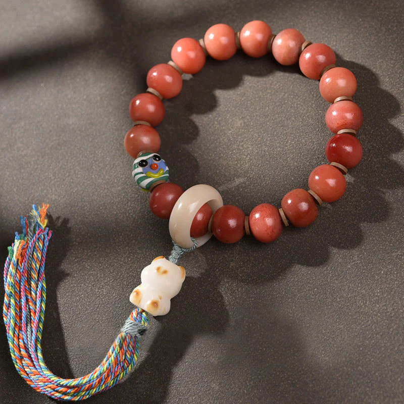 Buddha Stones Tybetańskie Naturalne Wielbłądzie Kość Dzi Koralik Bodhi Nasiona Charm Bransoletka Szczęścia - Image 3