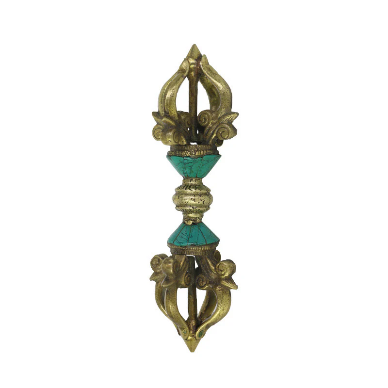 Buddha Stones Tybetańskie Pięć Zębów Wadżra Dorje Ręcznie Wykonane Nepalskie Duchowe Mocy Dekoracja Miedziana - Image 12