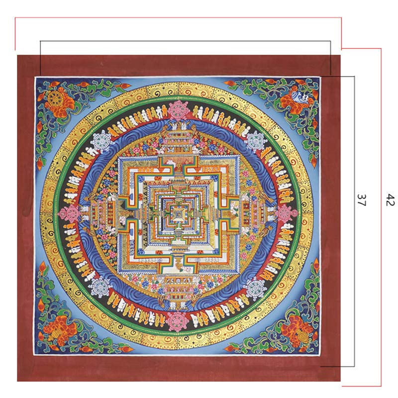 Buddha Stones Tybetańskie Thangka Malowanie Błogosławieństwo Ręcznie Robiona Dekoracja - Image 13