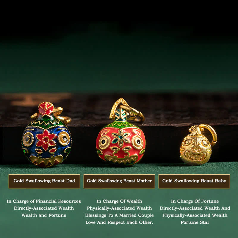 Buddha Stones Tybetańskie Złoto Połykanie Bestii Rodzina Dorje Wadżra Siła Bransoletka Koralikowa - Image 3
