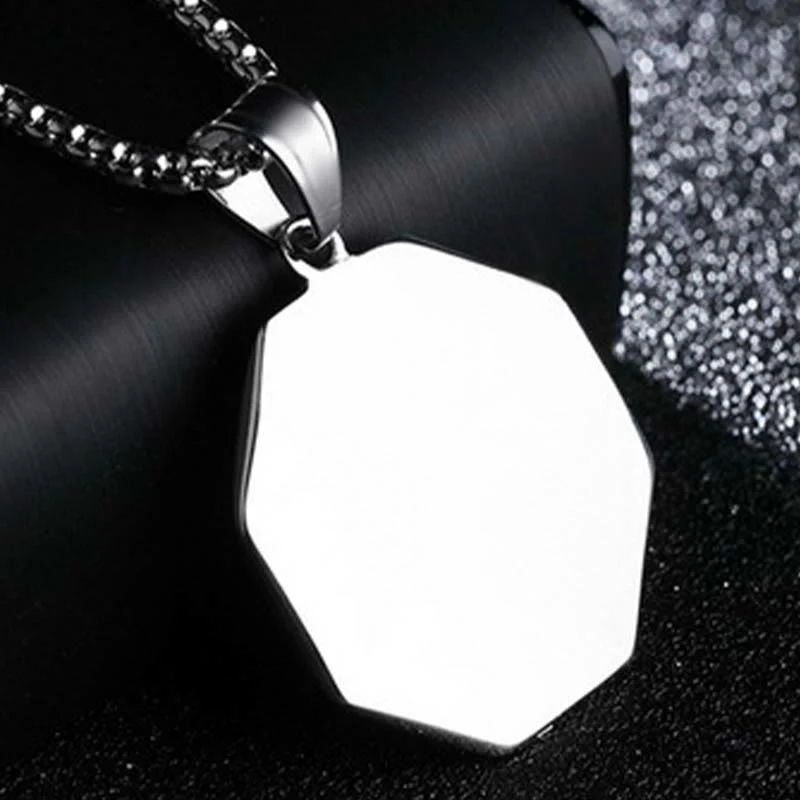 Buddha Stones Tytanowa Stal Bagua Yin Yang Wzór Równowagi Naszyjnik Wisiorek - Image 14