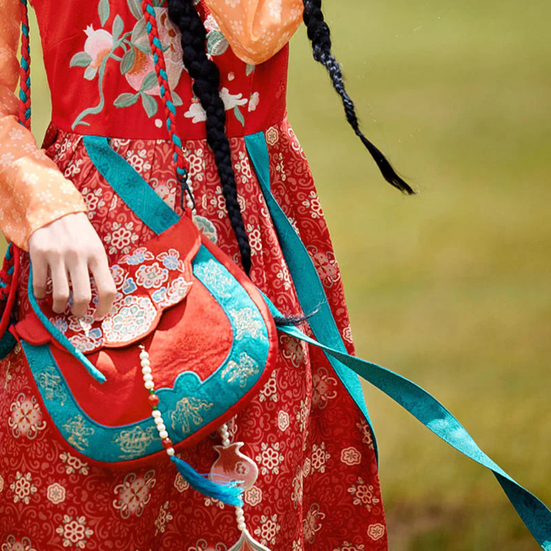 Buddha Stones w stylu etnicznym Su haftowana podróż na zakupy torba na ramię torebka crossbody - Image 4