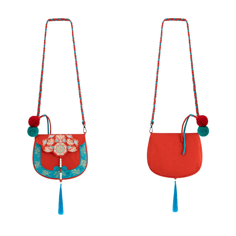 Buddha Stones w stylu etnicznym Su haftowana podróż na zakupy torba na ramię torebka crossbody - Image 6