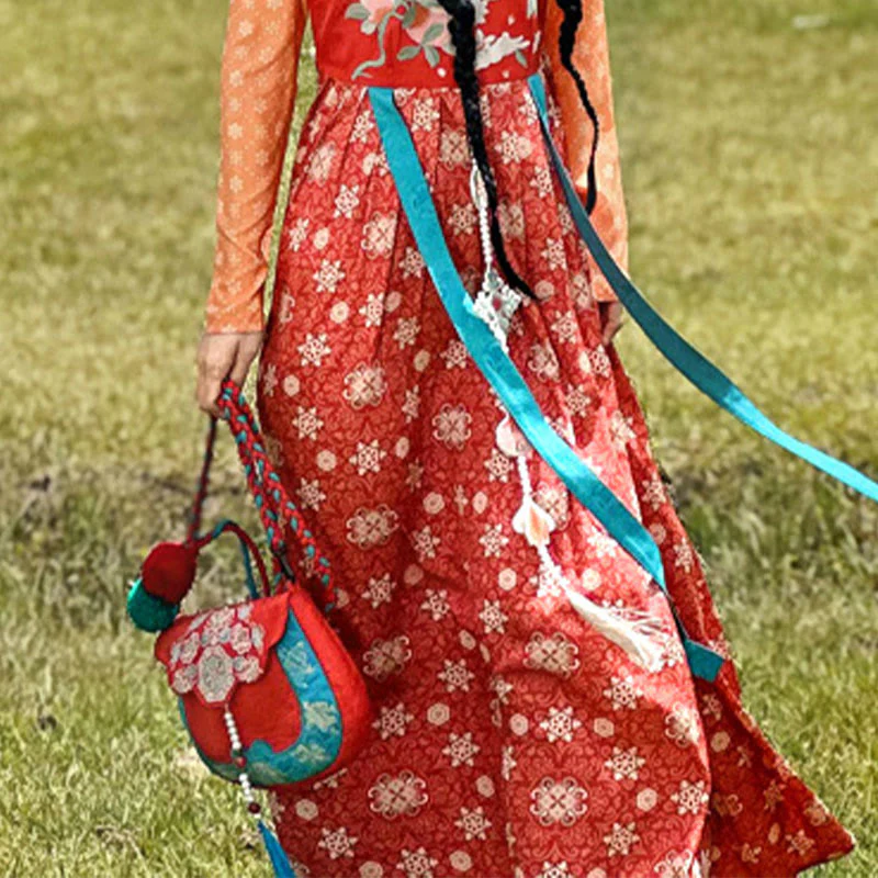 Buddha Stones w stylu etnicznym Su haftowana podróż na zakupy torba na ramię torebka crossbody - Image 8