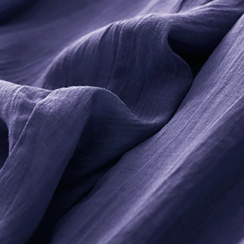 Spodnie damskie z szerokimi nogawkami i kieszeniami, w jednolitym kolorze, z podwójnym ściągaczem i Buddha Stones - Image 17