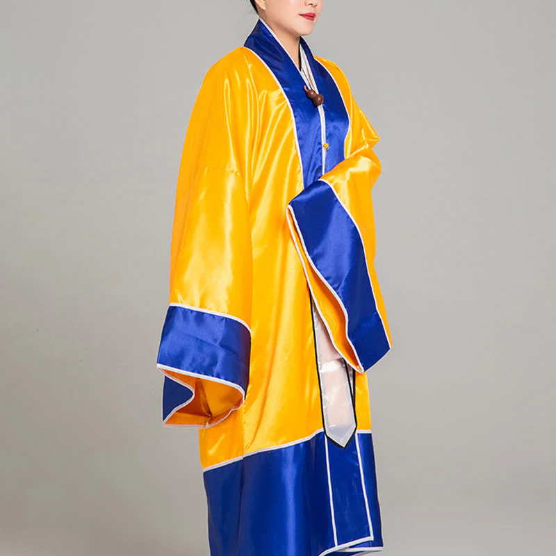 Buddha Stones Wudang Żuraw Haft Długi Szeroki Rękaw Uniseks Taoistyczna Szata Kimono Na Ceremonię Qigong Tai Chi - Image 10