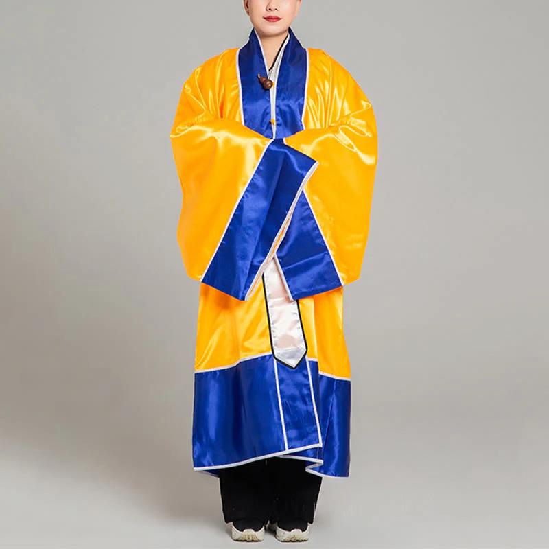 Buddha Stones Wudang Żuraw Haft Długi Szeroki Rękaw Uniseks Taoistyczna Szata Kimono Na Ceremonię Qigong Tai Chi - Image 11