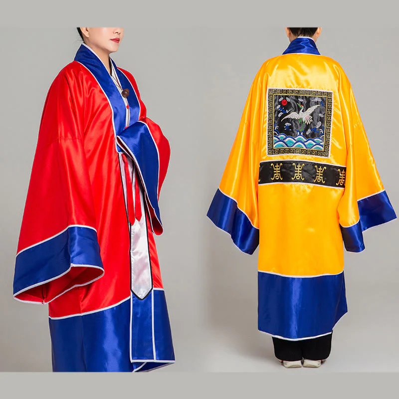 Buddha Stones Wudang Żuraw Haft Długi Szeroki Rękaw Uniseks Taoistyczna Szata Kimono Na Ceremonię Qigong Tai Chi - Image 18