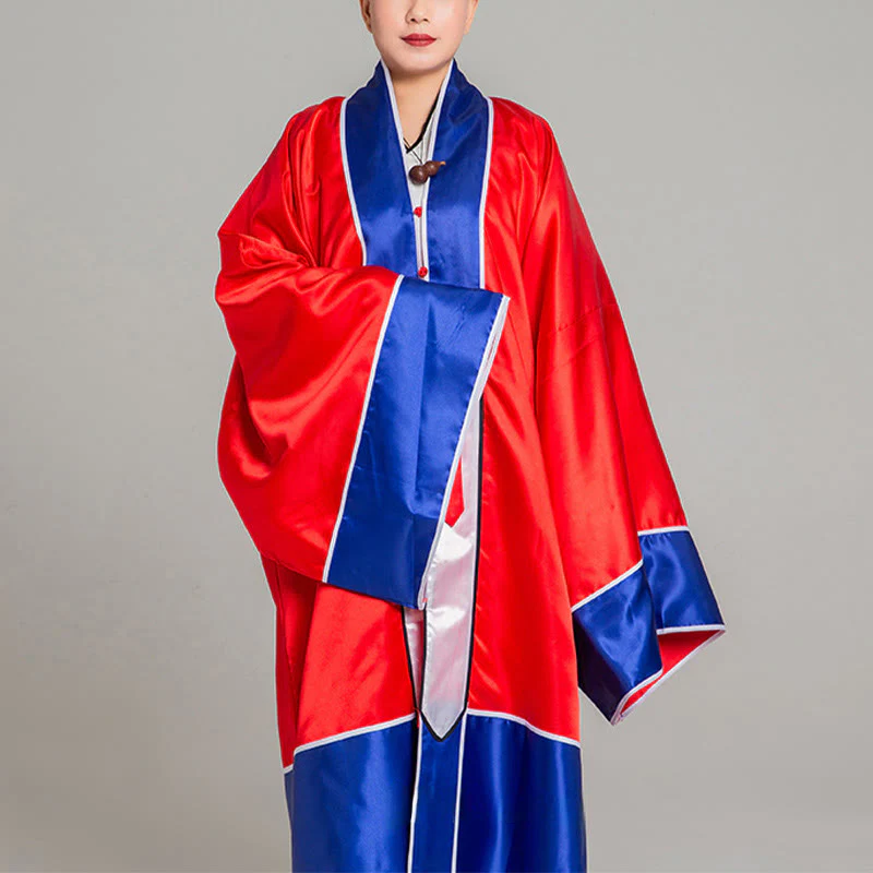 Buddha Stones Wudang Żuraw Haft Długi Szeroki Rękaw Uniseks Taoistyczna Szata Kimono Na Ceremonię Qigong Tai Chi - Image 2