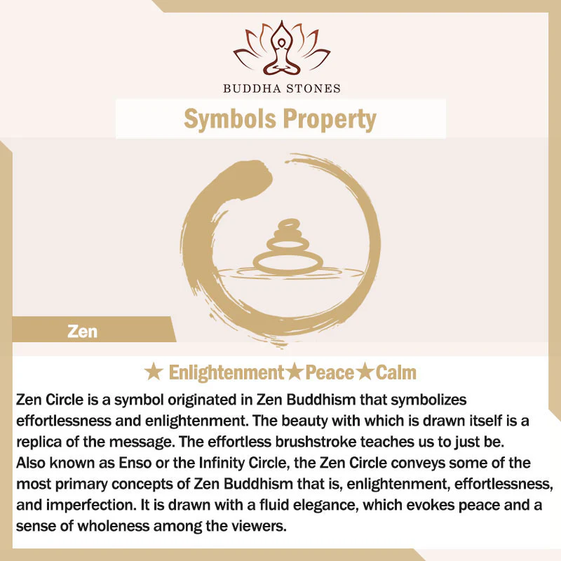 Buddha Stones Zen Circle Ebony Wood Enlightenment Wisiorek - Image 15