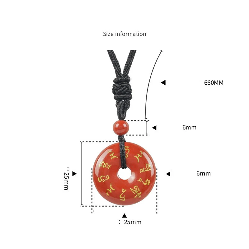 Buddha Stones Zielona Tara Mantra Naturalny Różnorodny Kryształ Czarny Obsydian Spełnienie Naszyjnik Wisiorek - Image 9