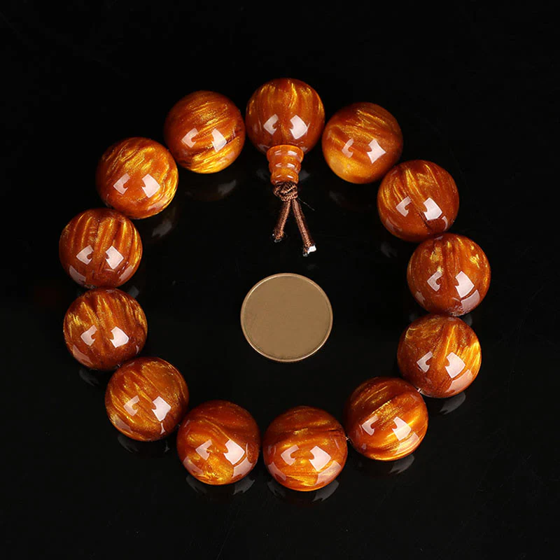 Buddha Stones Złota Morska Wierzba Sukces Pozytywna Bransoletka Mala - Image 10