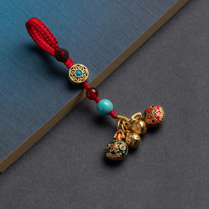 Buddha Stones Złoto Połykanie Bestii Rodzina Szczęście Samochód Brelok Telefon Wiszący Dekoracja - Image 18