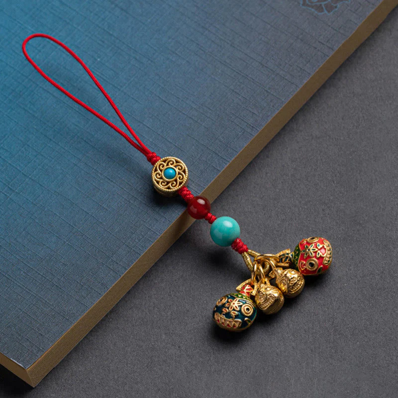 Buddha Stones Złoto Połykanie Bestii Rodzina Szczęście Samochód Brelok Telefon Wiszący Dekoracja - Image 19