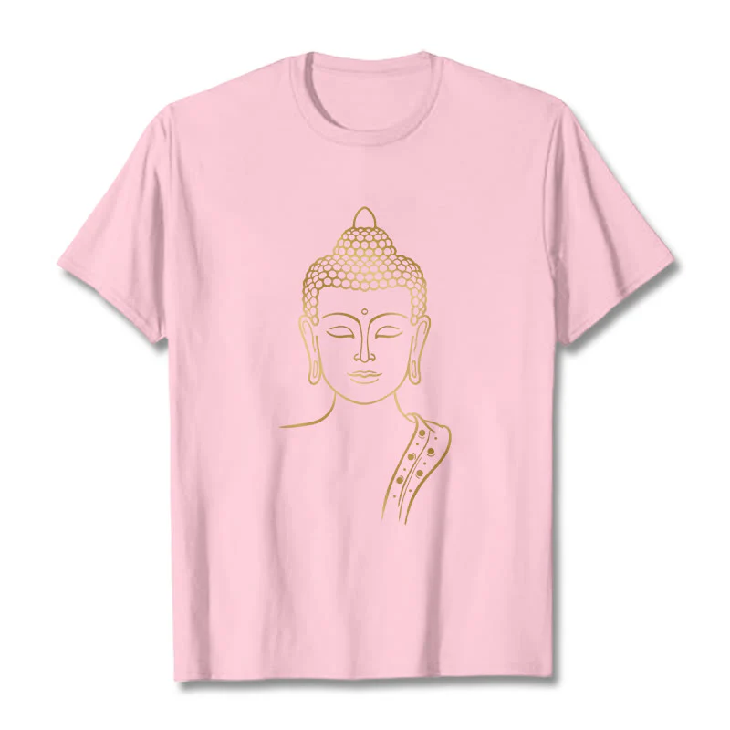 Buddha Stones Złoty Budda w Głębokiej Medytacji Koszulka T-shirt - Image 13