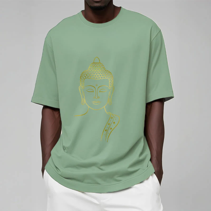 Buddha Stones Złoty Budda w Głębokiej Medytacji Koszulka T-shirt - Image 16