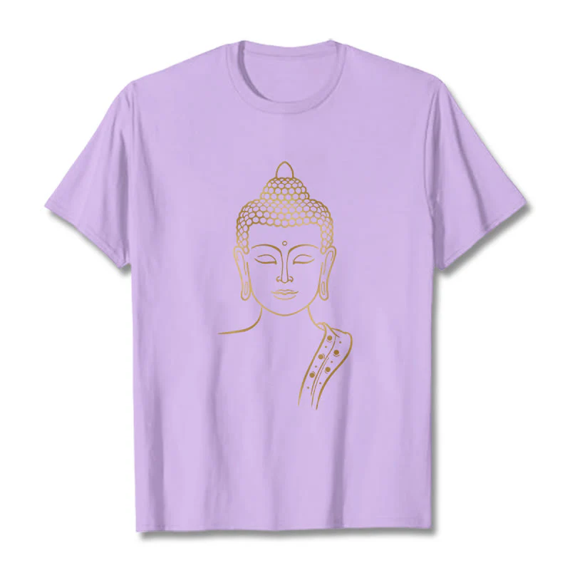 Buddha Stones Złoty Budda w Głębokiej Medytacji Koszulka T-shirt - Image 17