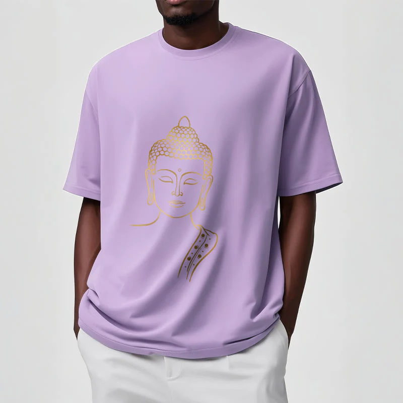 Buddha Stones Złoty Budda w Głębokiej Medytacji Koszulka T-shirt - Image 18