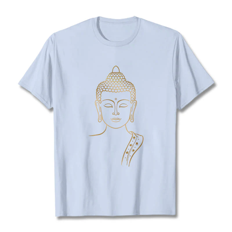 Buddha Stones Złoty Budda w Głębokiej Medytacji Koszulka T-shirt - Image 19