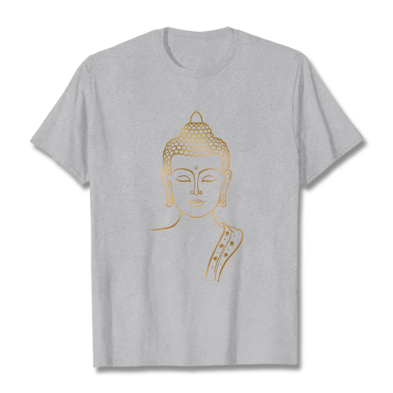 Buddha Stones Złoty Budda w Głębokiej Medytacji Koszulka T-shirt - Image 20