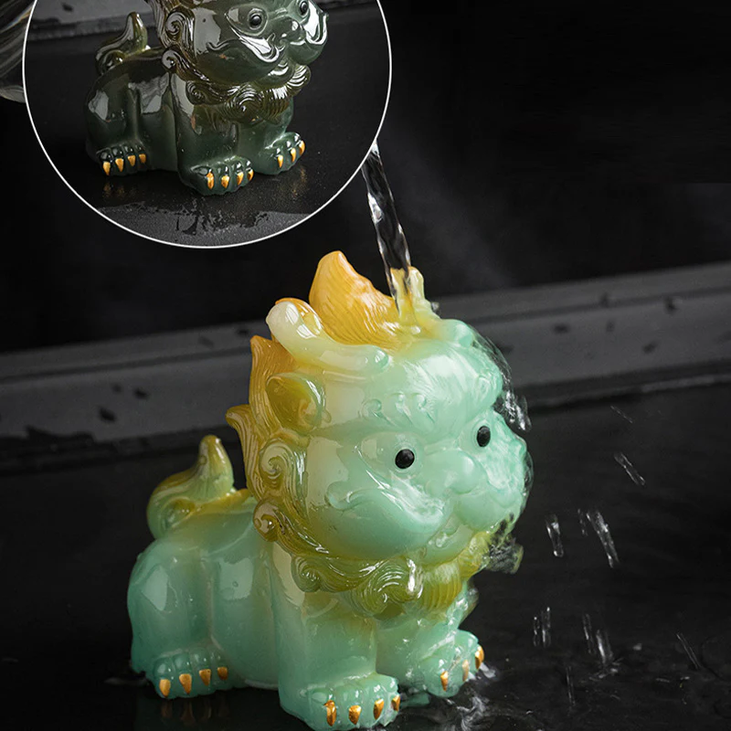 Buddha Stones Zmieniające Kolor Małe PiXiu Żywica Herbata Zwierzę Bogactwo Dom Figurka Dekoracja - Image 19