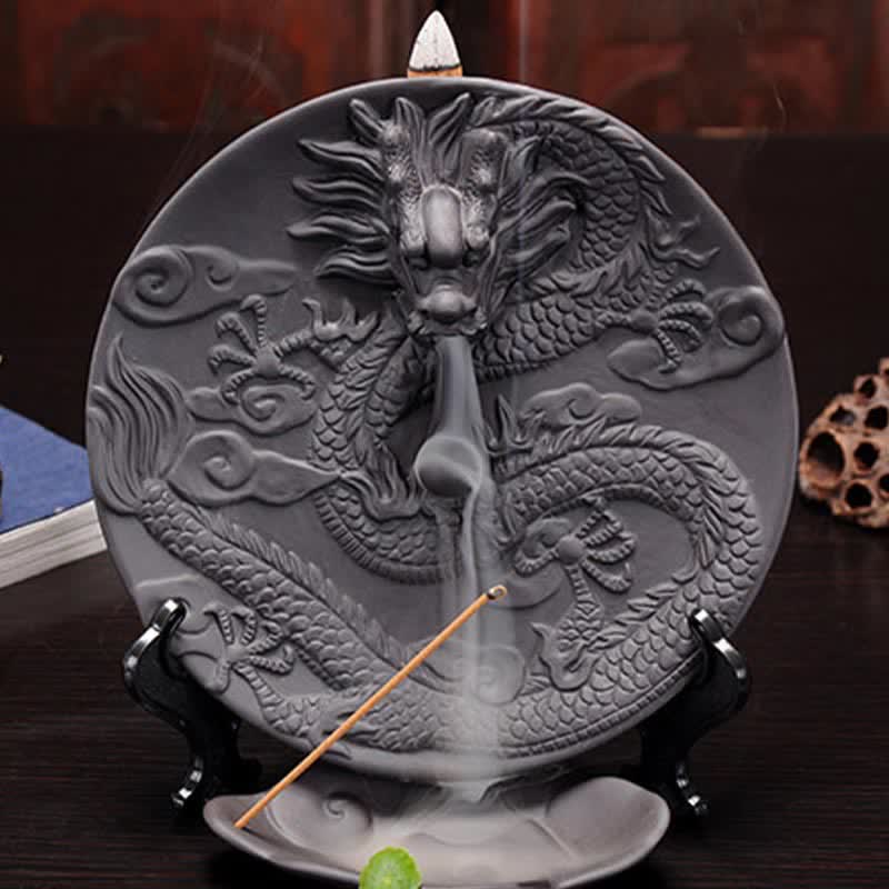 Ceramiczna Fontanna Dymna Z Przepływem Wstecznym Smoke Burner Medytacyjny Kadzideł - Image 8