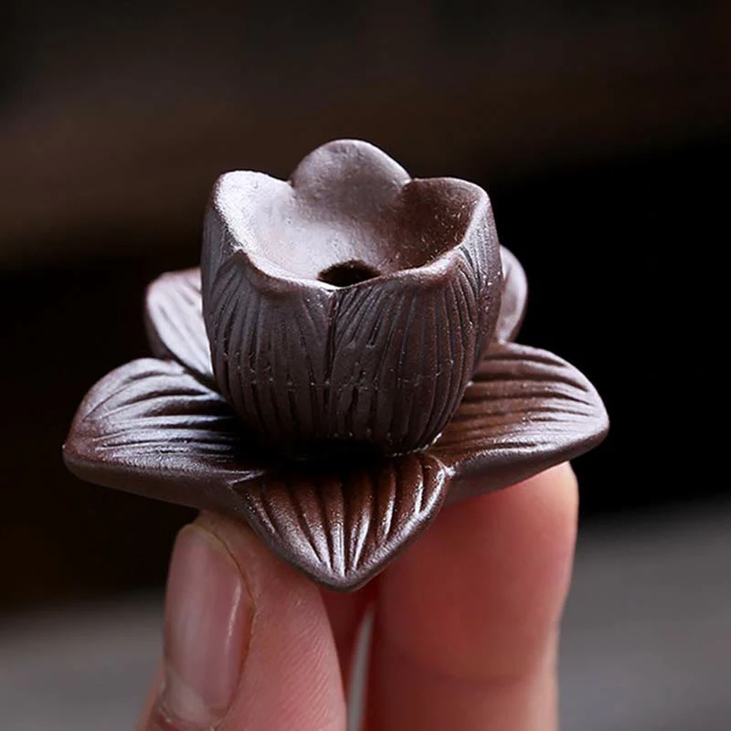 Ceramiczny palnik kadzideł Spiritual Backflow Lotus Plum Blossom Square - Image 7