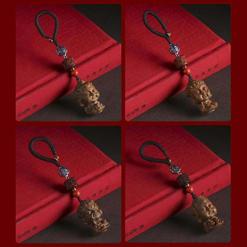 Chiński Zodiak Natal Budda Zielony Sandałowiec Om Mani Padme Hum Brelok Pokoju - Image 20