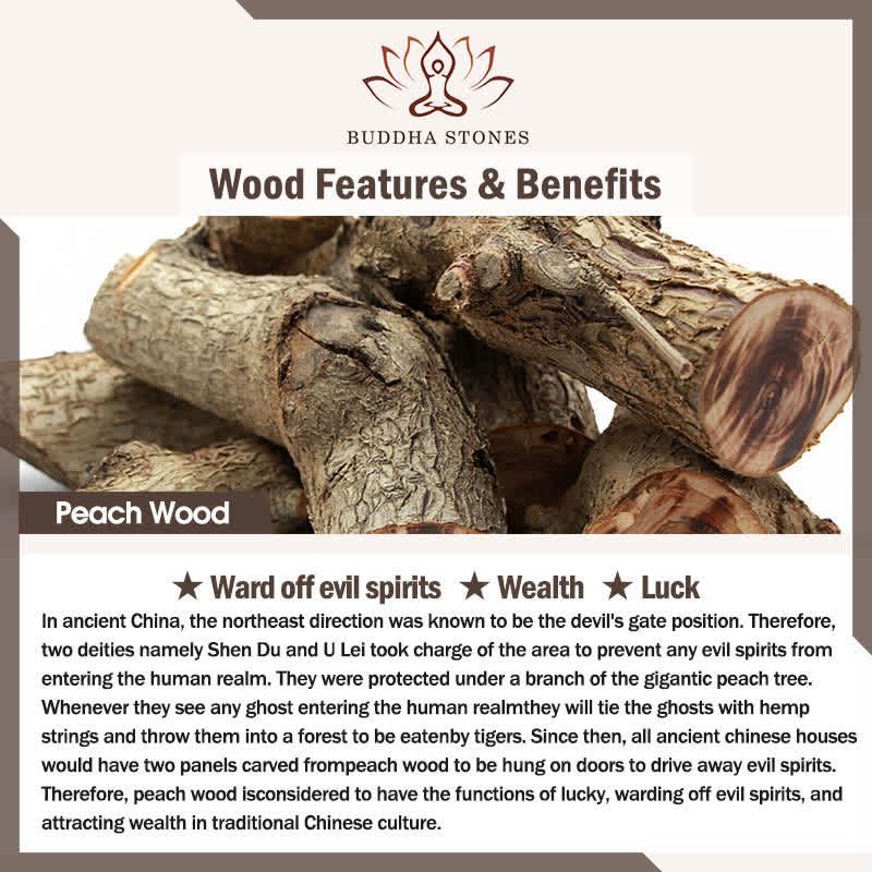 Feng Shui Bagua Mapa Peach Wood Równowaga Energii Lustro - Image 12