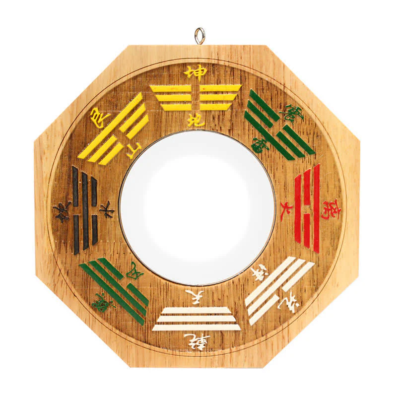 Feng Shui Bagua Mapa Peach Wood Równowaga Energii Lustro - Image 5