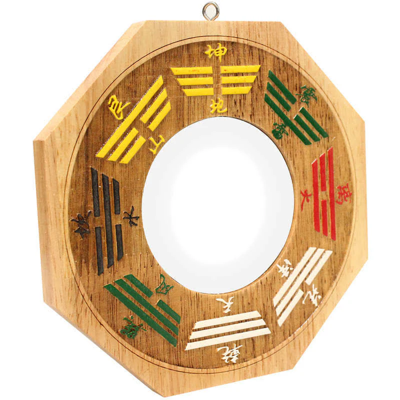 Feng Shui Bagua Mapa Peach Wood Równowaga Energii Lustro - Image 6