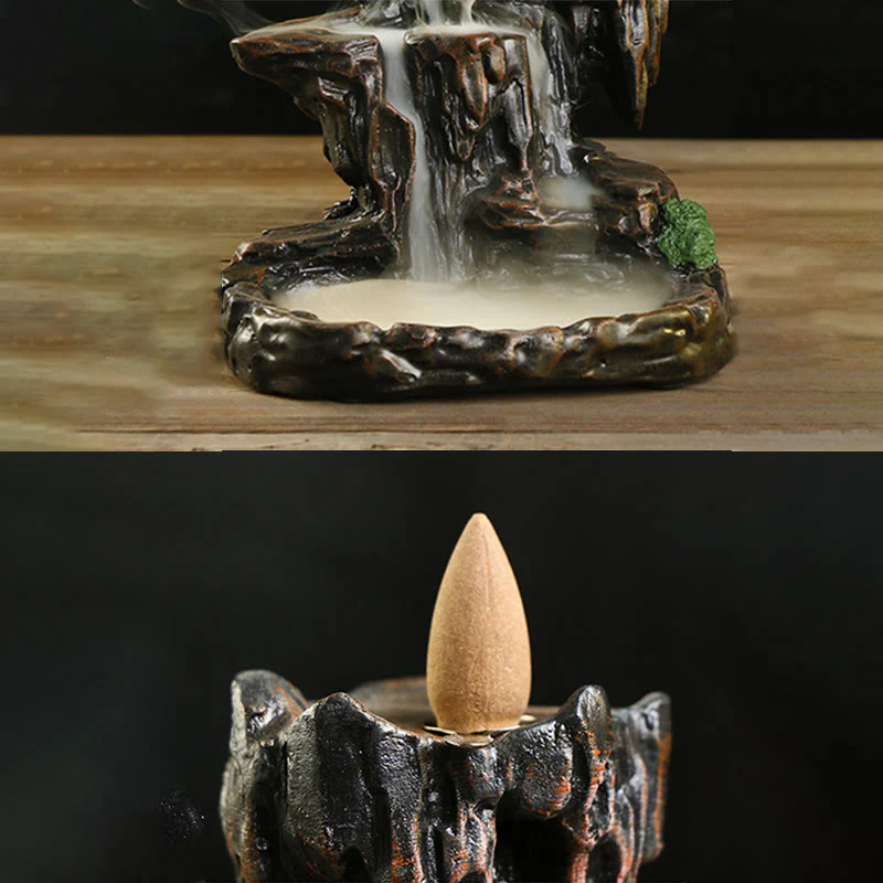 Kadzielnica do Buddha Stones , wodospadem i przepływem zwrotnym, wieża górska, uchwyty na kadzidełka - Image 6