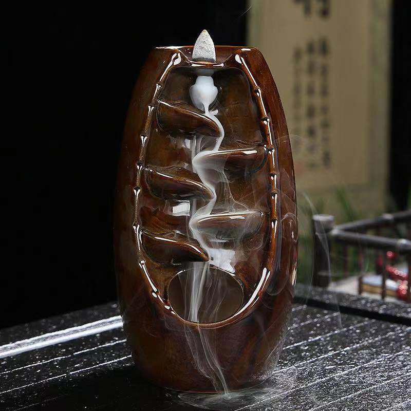 Kadzielnica kadzielna z Buddha Stones w stylu tybetańskim chroniąca smoka - Image 3