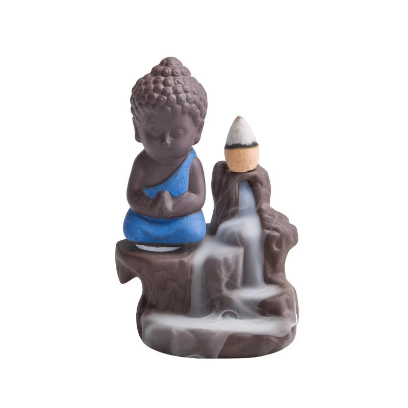 Kamienne Buddha Stones z przepływem wstecznym, fontanna dymna, ceramiczny palnik kadzidełkowy, dekoracja - Image 13