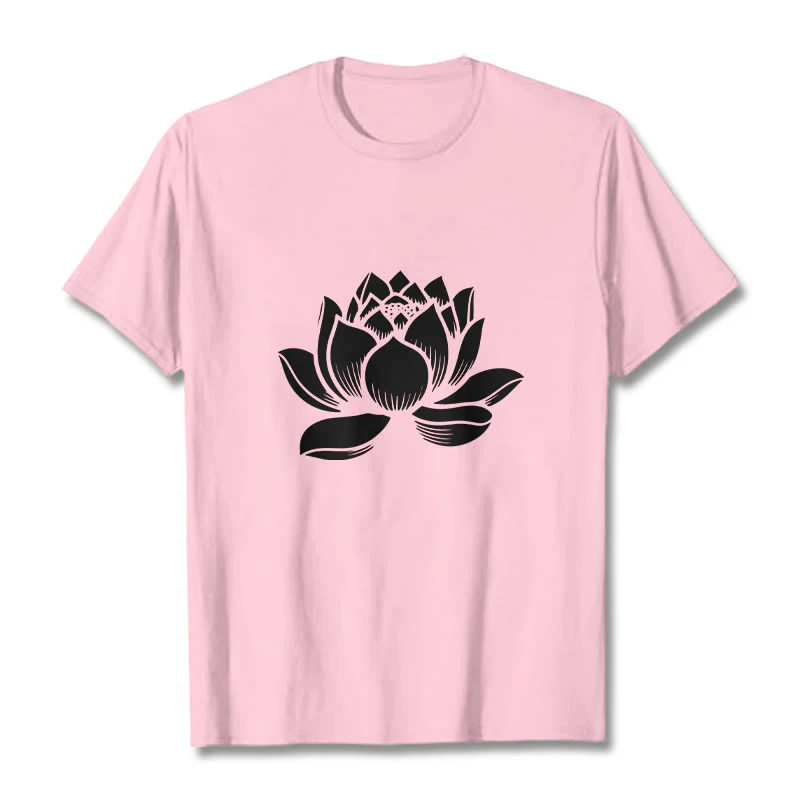 Koszulka z nadrukiem Buddha Stones Lotosu Kwiat T-shirt - Image 13